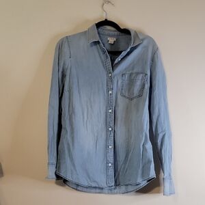 J. Crew Soft Blue Button-Up Shirt